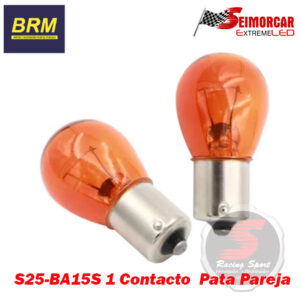 Ampolleta 1 Contacto Pata Pareja Ambar