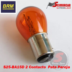 Ampolleta 2 Contactos Pata Pareja Ambar