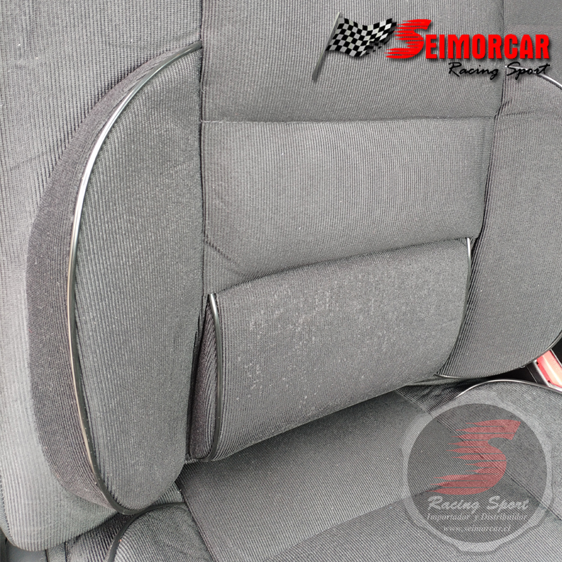 Funda Asiento Cotele Acolchada 11 Piezas Negro/Negro - Imagen 4