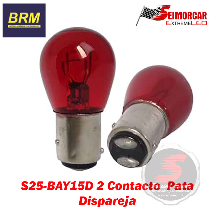 Ampolleta 2 Contacto Roja Pata Dispareja