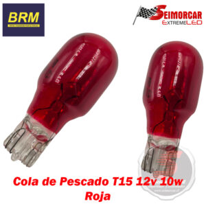Ampolleta Halogena Cola Pescado T15 Roja